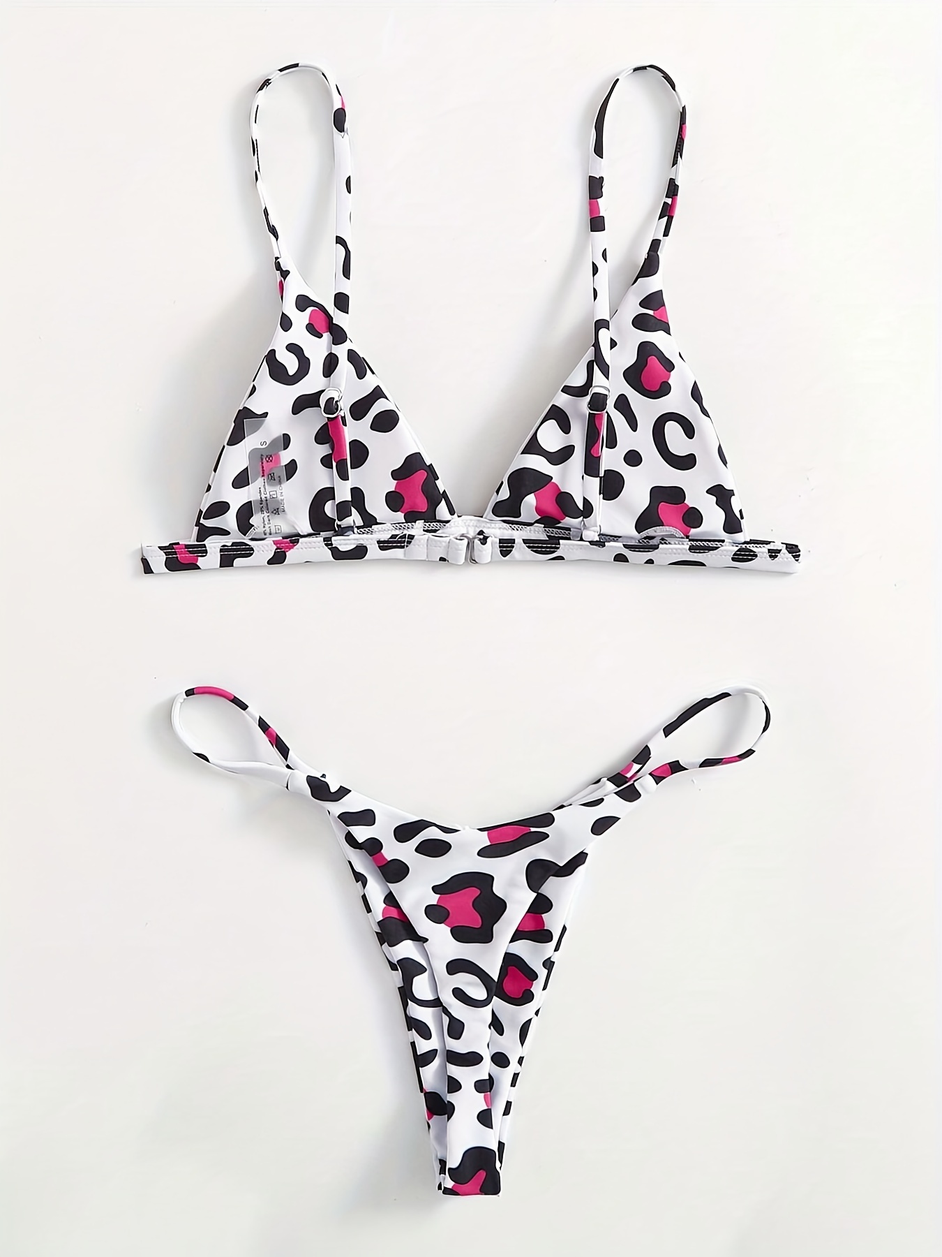 Floral Print Bikini Bandeau Bikini Two Piece Swimsuit