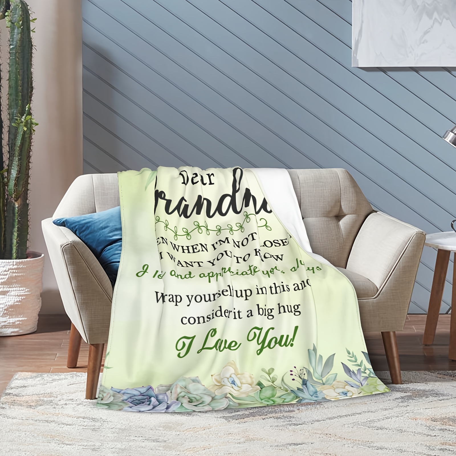 Grandma Gifts Blanket 60’’x50’’, Best Gifts for Grandma, Great Grandma  Birthday Gifts, Grandma Gifts from Grandchildren, Gigi Gifts for Grandma,  Nana