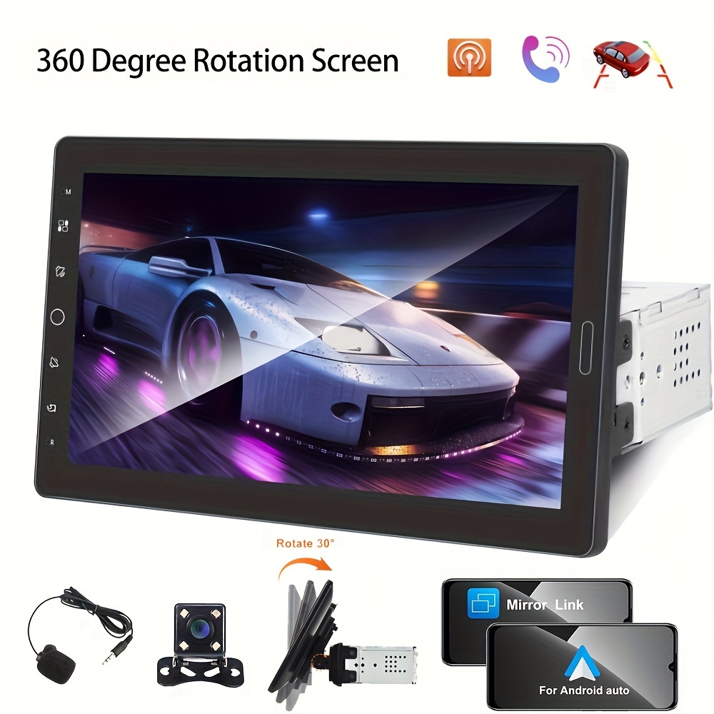 AMPrime Autoradio Car radio 1 din touch screen auto audio Microphone RDS  stereo bluetooth rear view camera usb aux player
