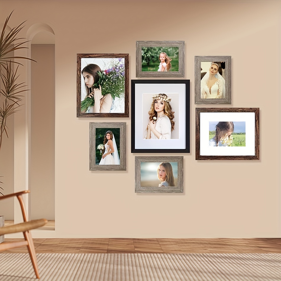 Juego de marcos de fotos para decoración de pared, paquete de 12 marcos de  pared de galería, marcos de fotos de collage para montaje en pared, incluye