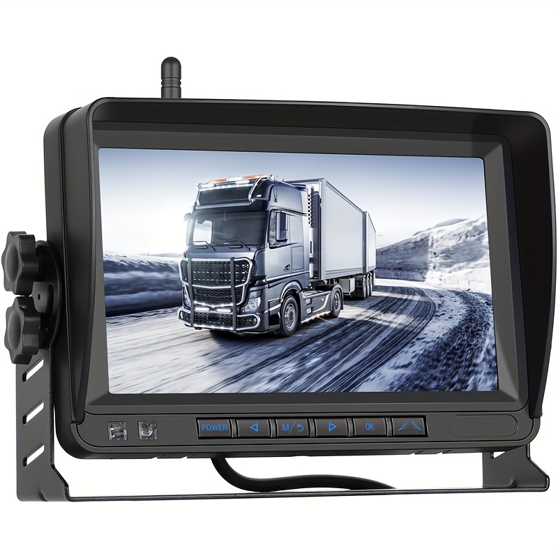 Système de caméra de recul sans fil Aide à la marche arrière de voiture  Signal numérique stable Caméra étanche Écran 17,78 cm avec MDVR pour camion