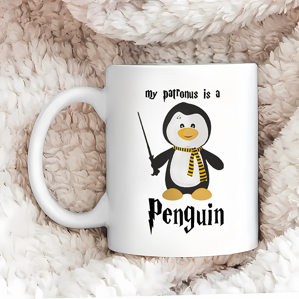 1pc, Cartoon Pinguin Kaffeetasse, 11oz Keramik-kaffeetassen