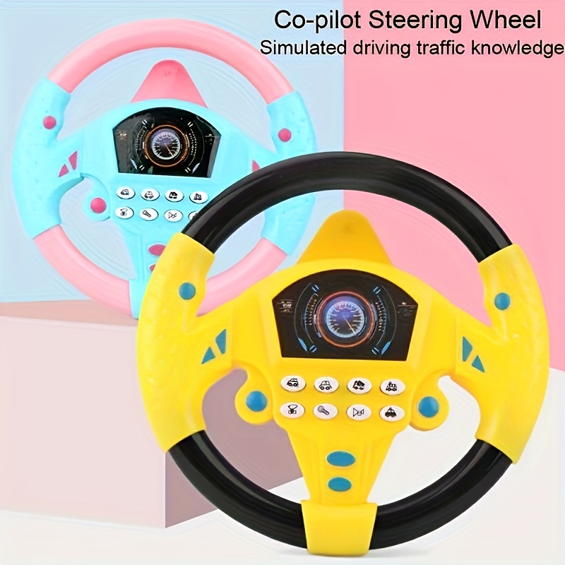 Kinder Co Pilot Lenkrad Baby Rücksitz Auto Simulation Fahren