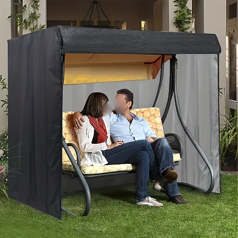  LOGOFUN Funda para silla mecedora al aire libre, fundas para  sillas de patio, cubierta impermeable para protección de muebles (negro) :  Patio, Césped y Jardín