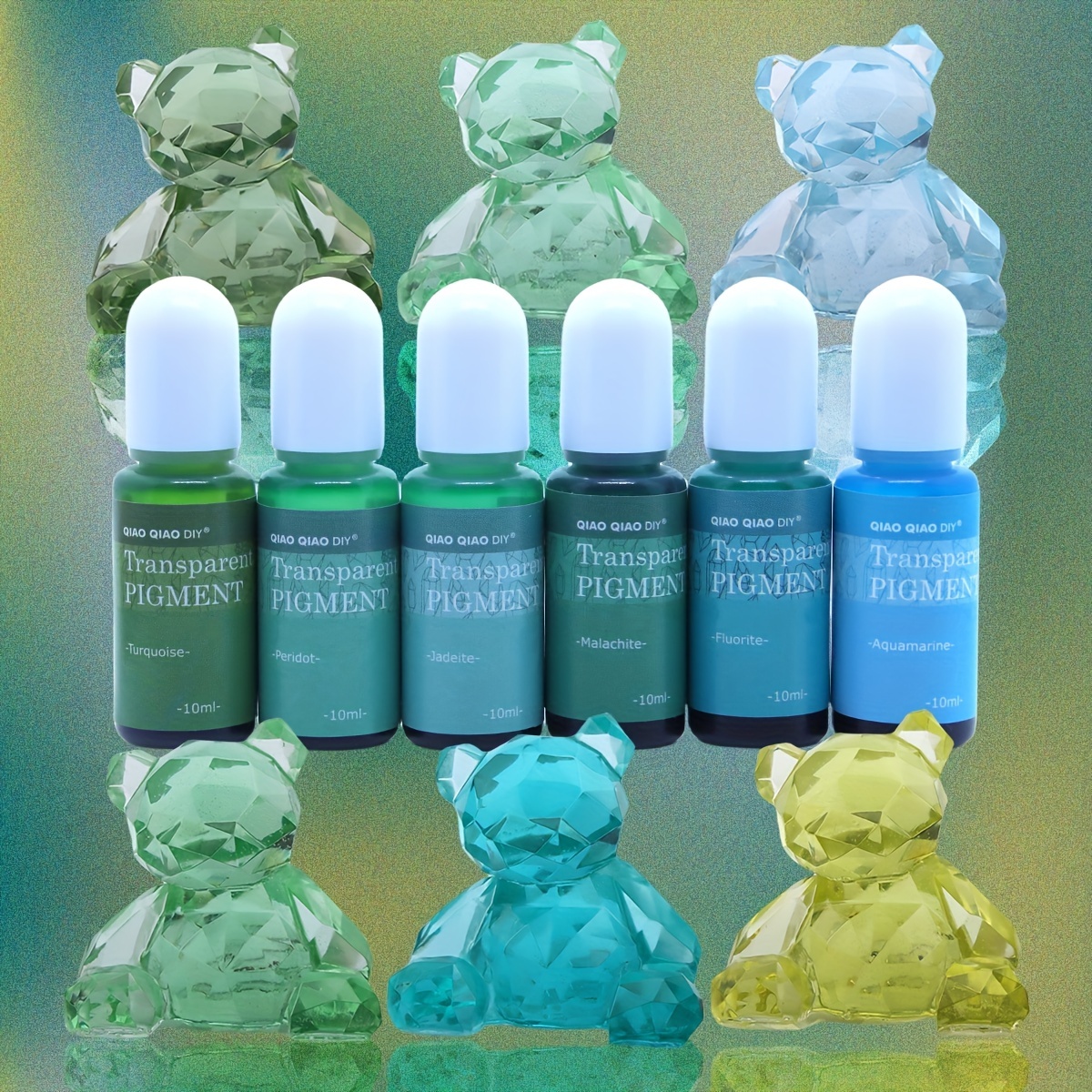 Pigmento de resina epoxi – 30 colores de resina UV transparente, color de  resina epoxi, colorante de resina epoxi altamente concentrado para kit de