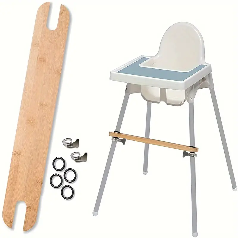 High Chair Footrest Non slip Adjustable Bamboo Wooden Foot - Temu