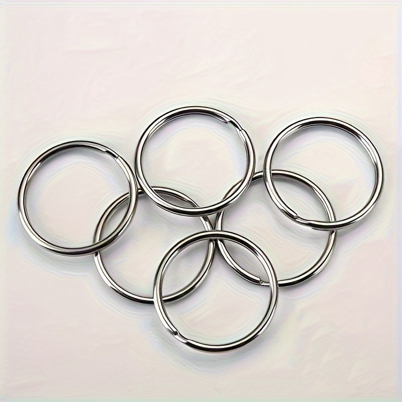 Key Ring 1.25 Inch, 40 Pcs Metal Split Round Flat Key Rings for Organizing  Home Office Keys and Crafts