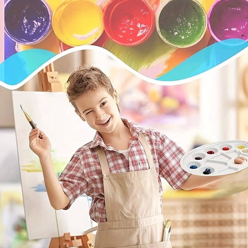 4 Colors Paint Palettes For Kids Plastic Watercolor Pallets - Temu