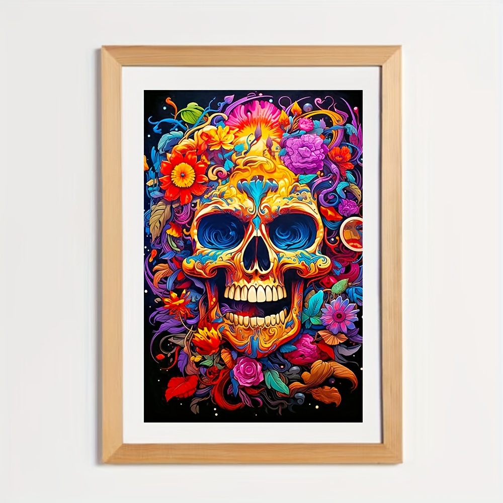 5d Diy Skull Love Diamond Painting Kits For Adults Full - Temu