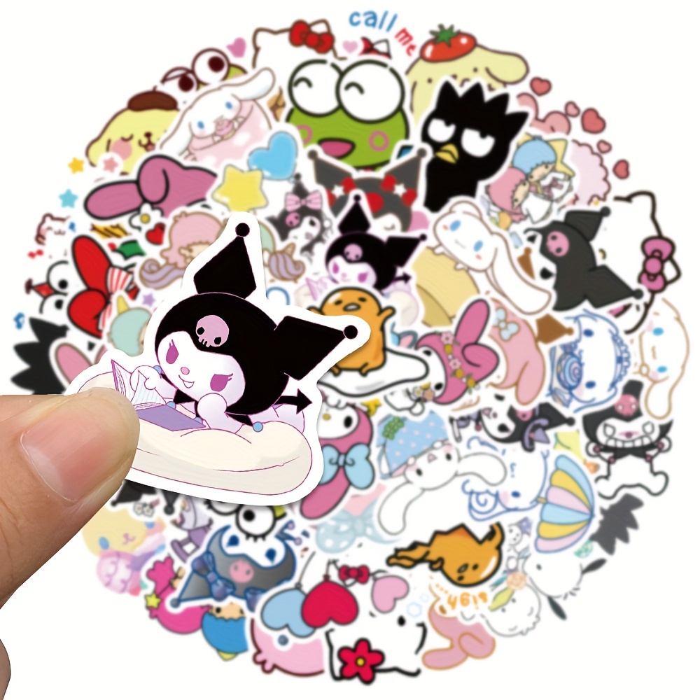  50Pcs Cute Kawaii Kuromi Stickers Waterproof for Phone