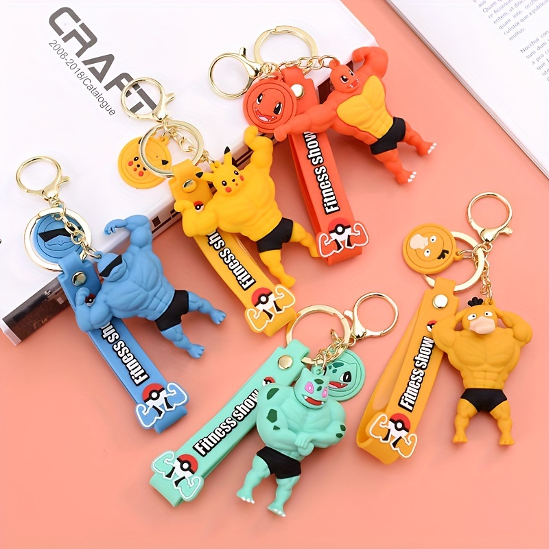 TAKARA TOMY Pokemon Keychain Adorable Keychain Keyring Key Purse Handbag Car Charms