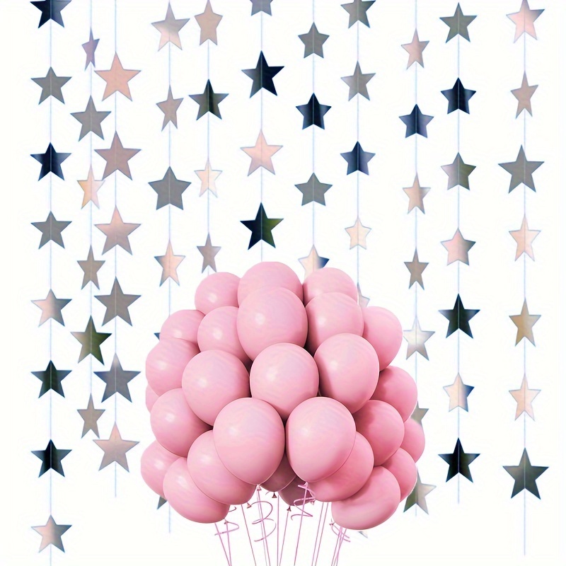 Globos de color rosa intenso, 50 globos de 12 pulgadas, globos rosa oscuro,  decoraciones de fiesta de color rosa intenso, globos de látex, globos para