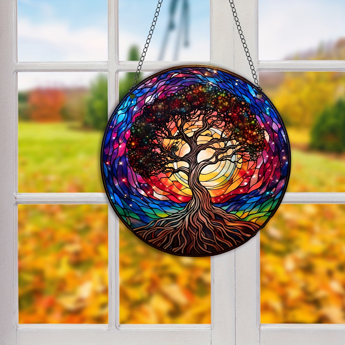 Life Tree Round Glass Magnets