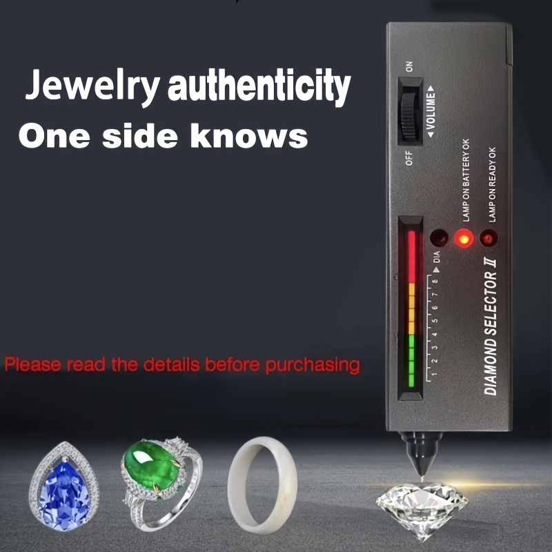 Diamond Tester Pen, High Accuracy Dimond Test Pen Diamond Selector Gold Testing Kit Professional Jeweler Diamond Tester Tool for Novice and Expert