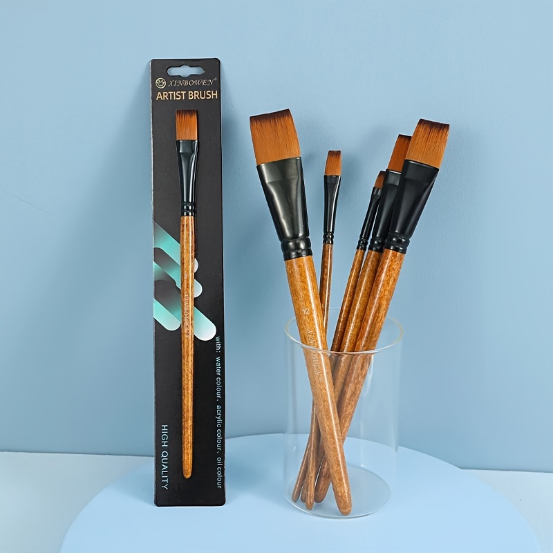Acrylic Paint Brushes For Acrylic Oil Watercolor Gouache - Temu
