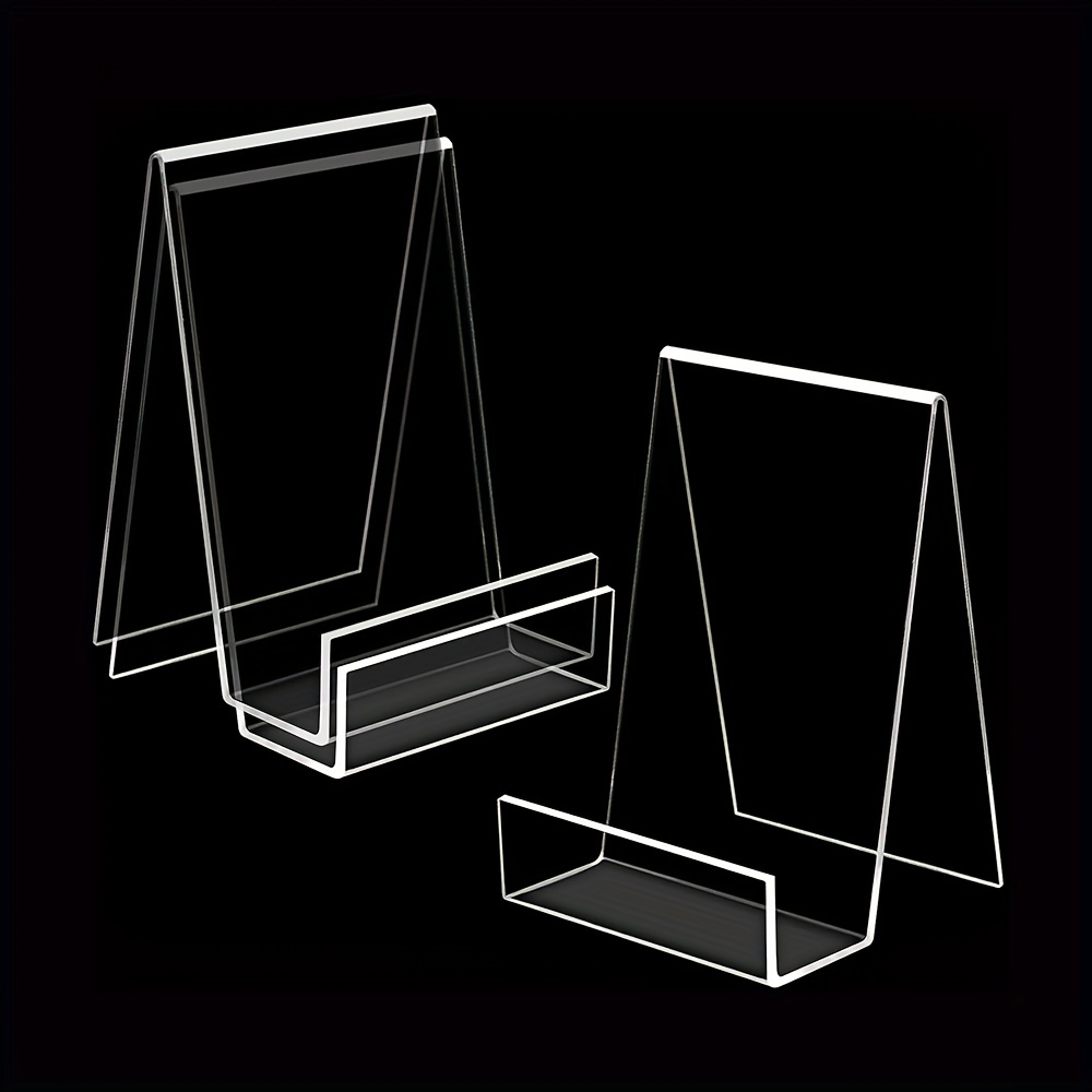 Acrylic Book Stand Clear Display Easel Tablet Holder for Pictures Books Music