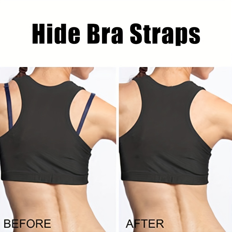 Bra Strap Clips Set, Elastic Non-Slip Shoulder Bra Straps Holder Clips  Adjustable for Women Full Cup Size 