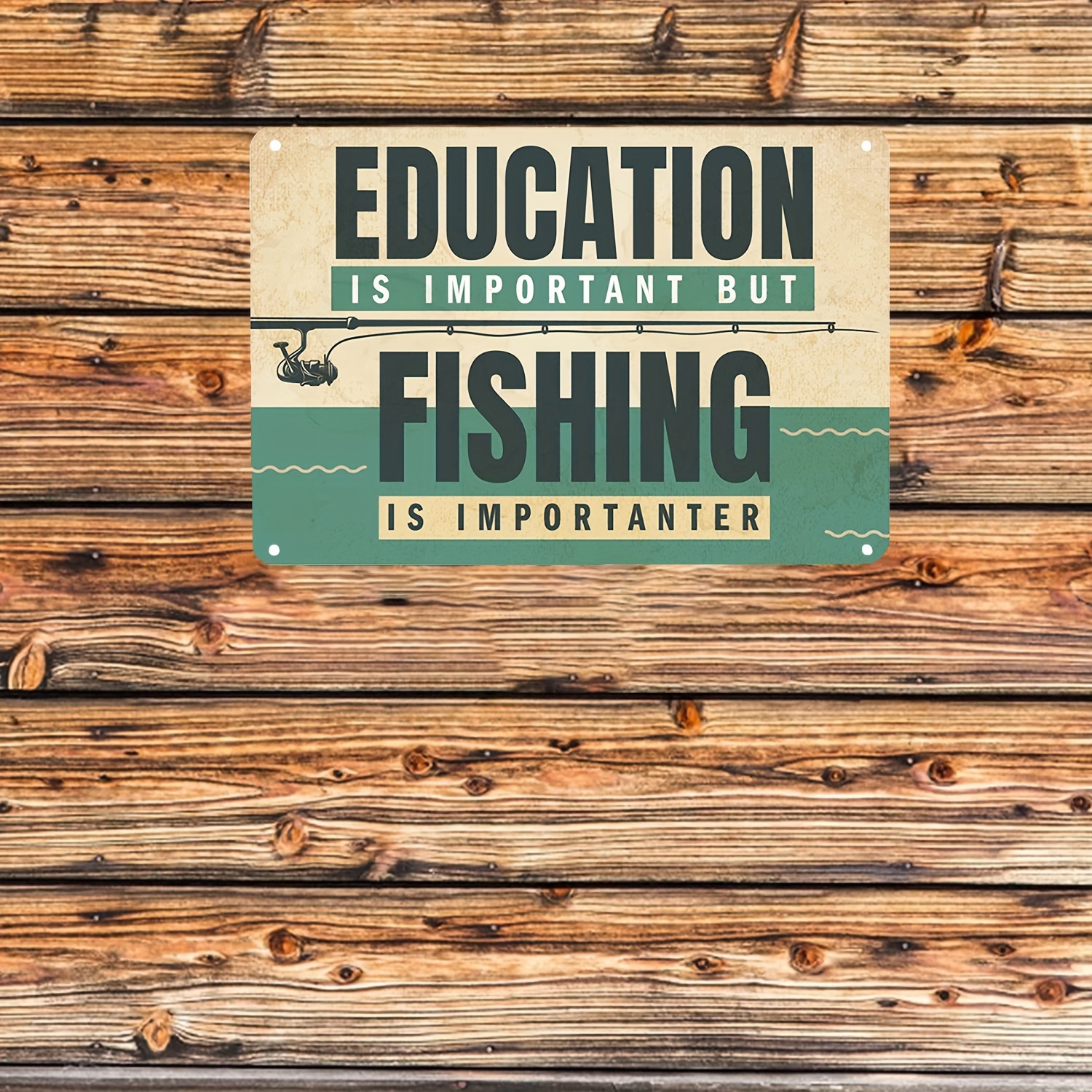 Fishing Decor For Home Education Important But Fishing - Temu Canada