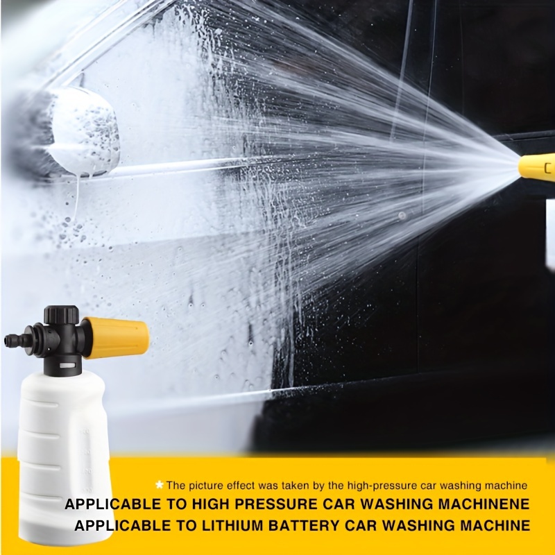 Car Wash Accessories Transparent High Pressure Washer Foam Cannon Snow Foam  Lance 1/4 Quick Connection For Car Wash Water Gun
