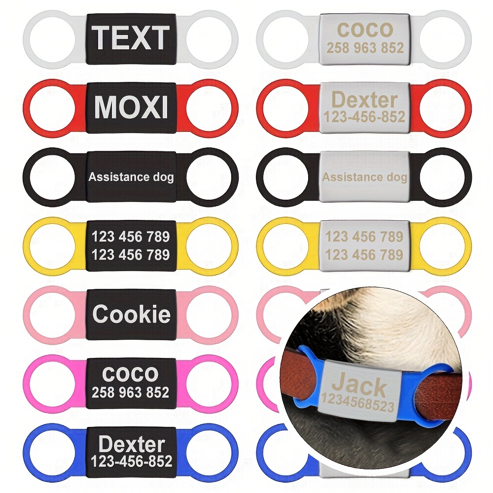 Dog collar clearance tag holder