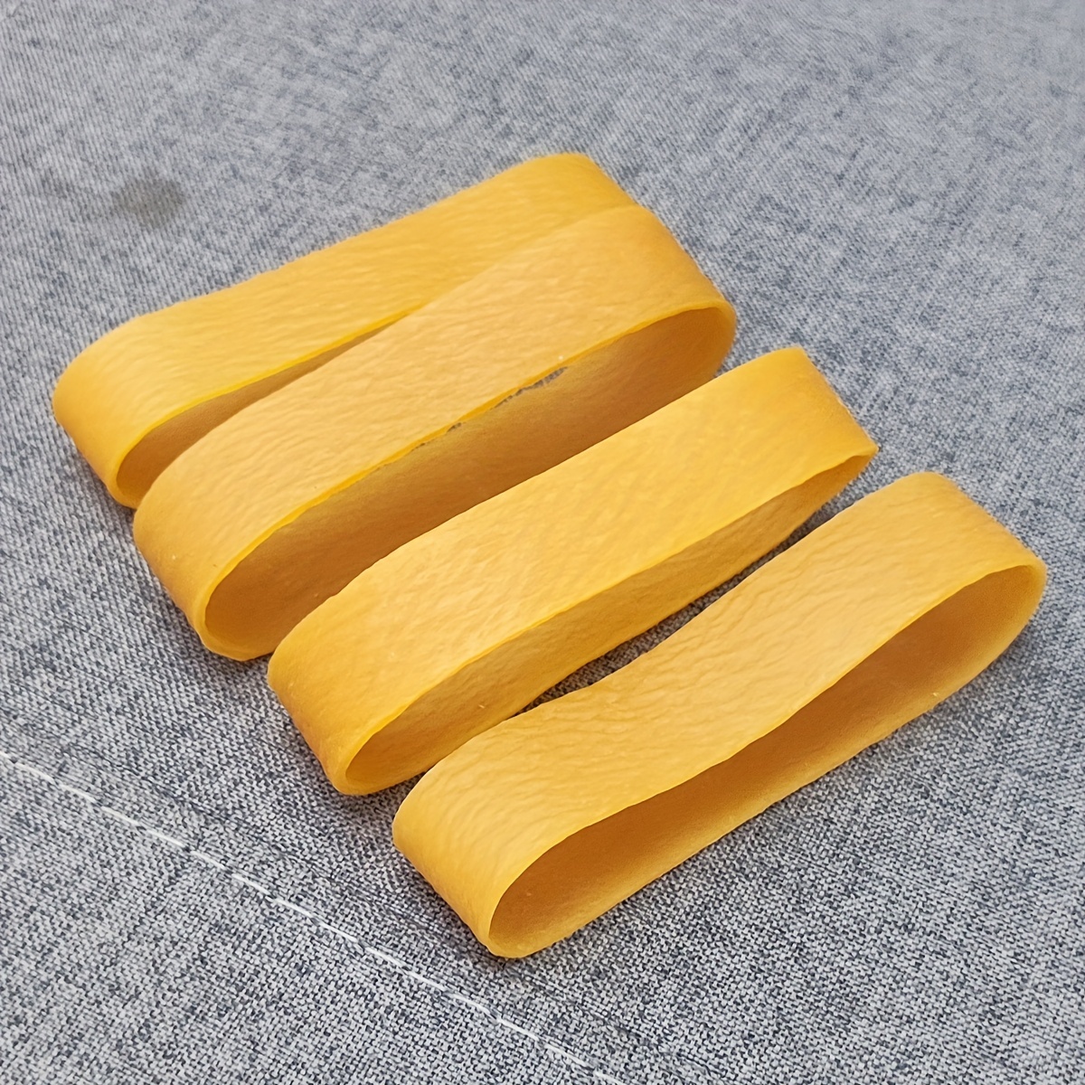 20 Pcs Yellow High Elastic 4.7 Inch Rubber Bands Stretchable Rings