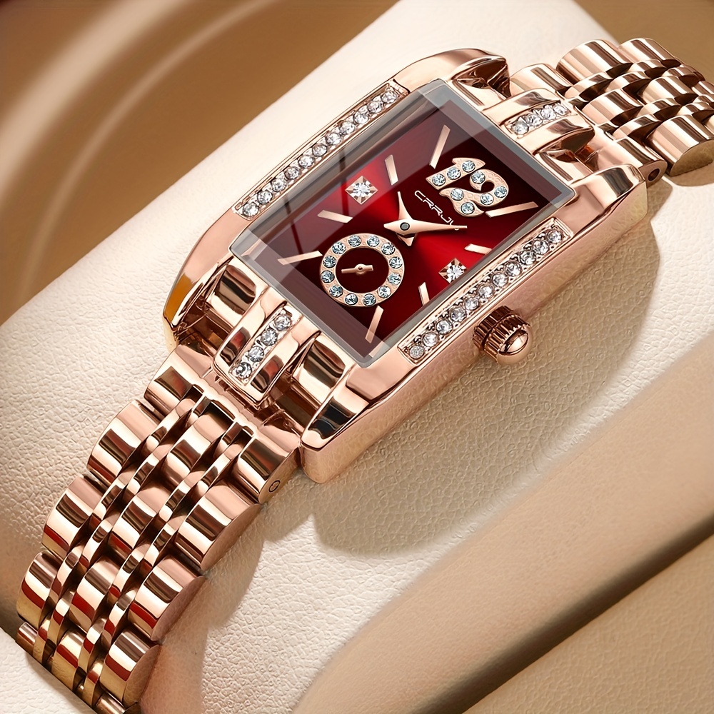 Mode Frauen Uhren Luxus Magnet Schnalle Rechteckigen Zifferblatt