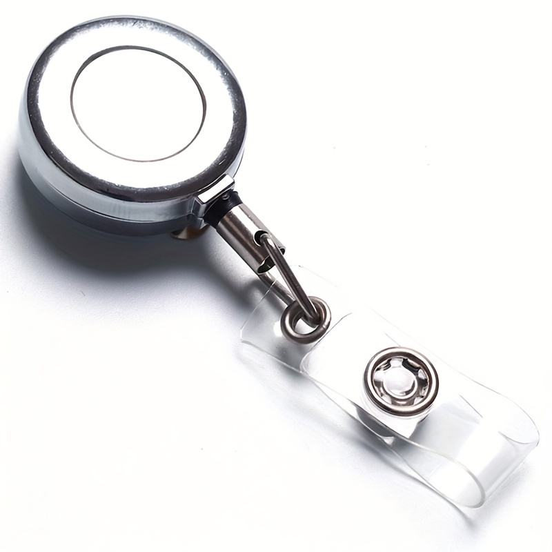 Heavy-duty Retractable Id Badge Holder With Belt Clip - Perfect Keychain  For Name Cards And Keys! - Temu Netherlands