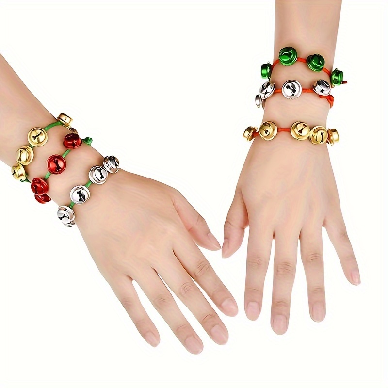 Christmas Bell Bracelet Jingle Bell Adjustable Holiday Fun Gift