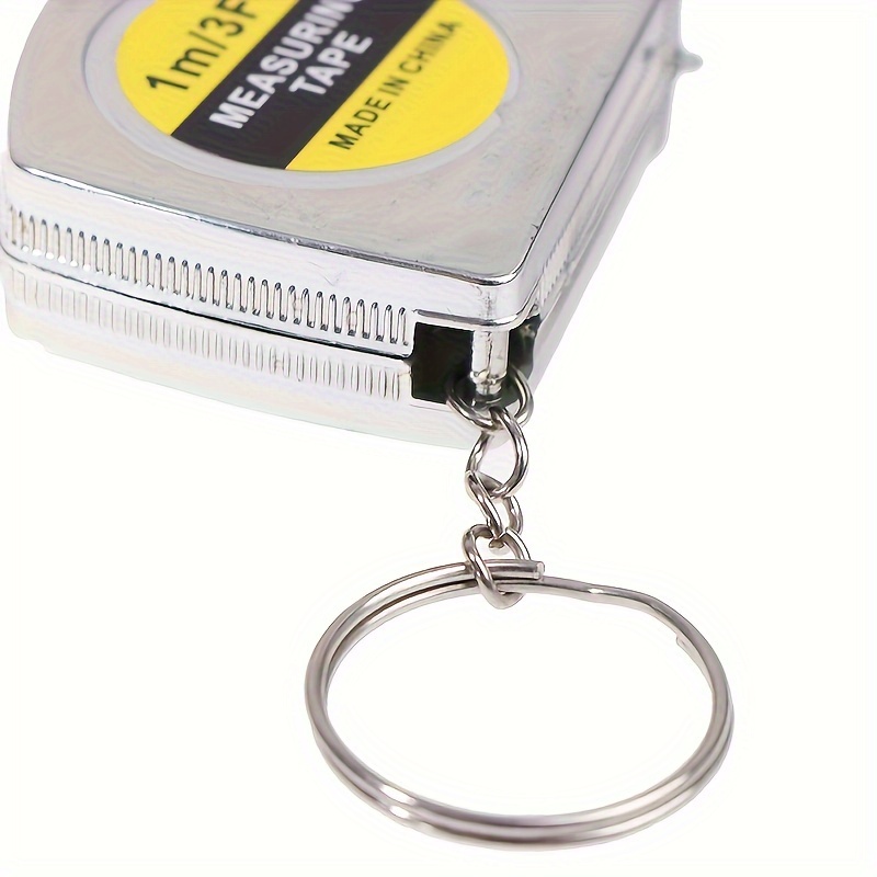 Keychain Tape Measure 3Ft Small Metric and Inches Measuring  Tape,Retractable Tape Measure for Home Woodworking