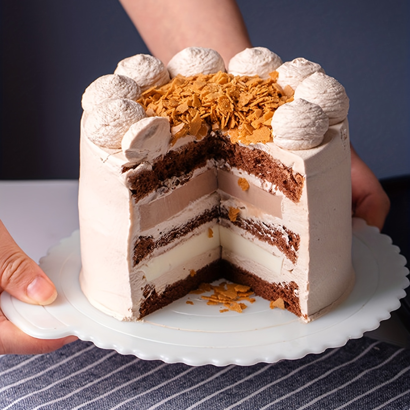 Planche à gâteau ronde, 8cm/9cm, 10 pièces, pour mousse, carte à dessert,  cuisson, affichage spectaculaire
