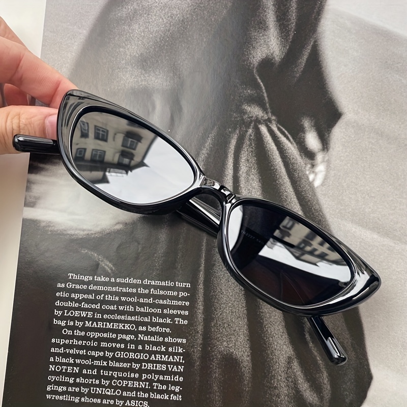 Small Frame Cat Eye Sunglasses Vintage Lightweight Sunshade Eyeglasses