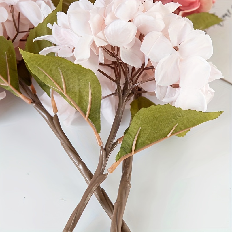 Hydrangea Artificial Flowers Fake Hydrangea Flowers For - Temu