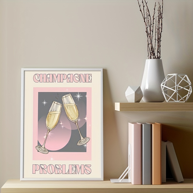 Bubbly Champagne Glass - Poster for all rooms