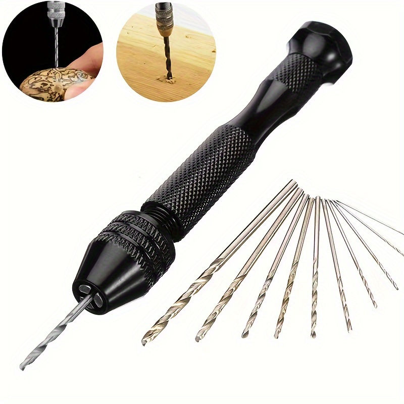 HONMEET 1 punch tool power tools electric tool hand jewelry electrical  tools hss drill Handle Drill Kit drill bit Jewelry Drill Drilling Drill  Hand