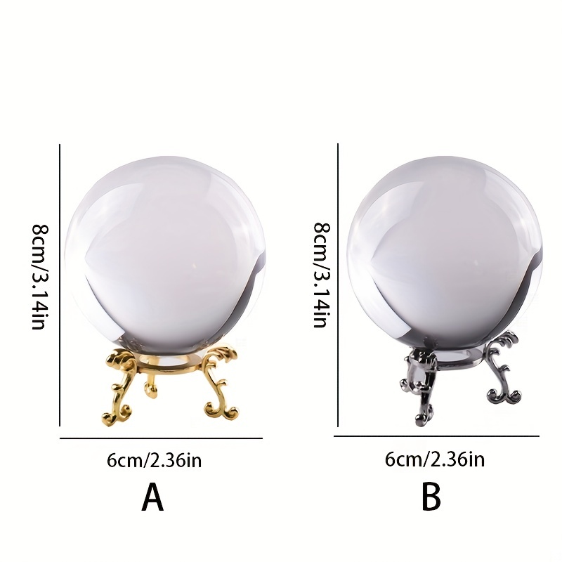1 Bola Cristal Transparente Decoración Creativa Hogar - Temu