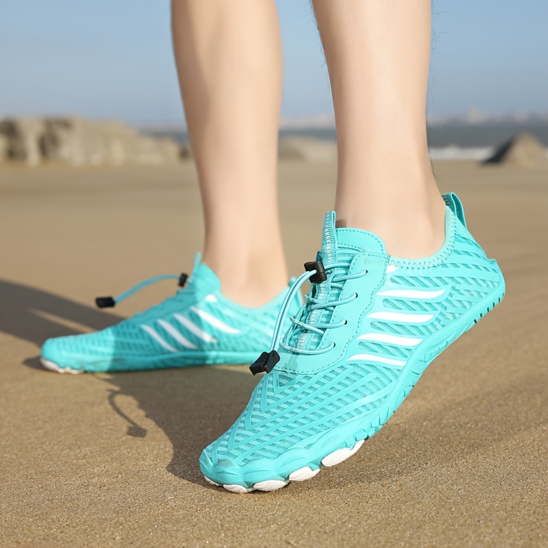 Lightweight Aqua Shoes Non slip Lace Beach Water Shoes Yoga - Temu