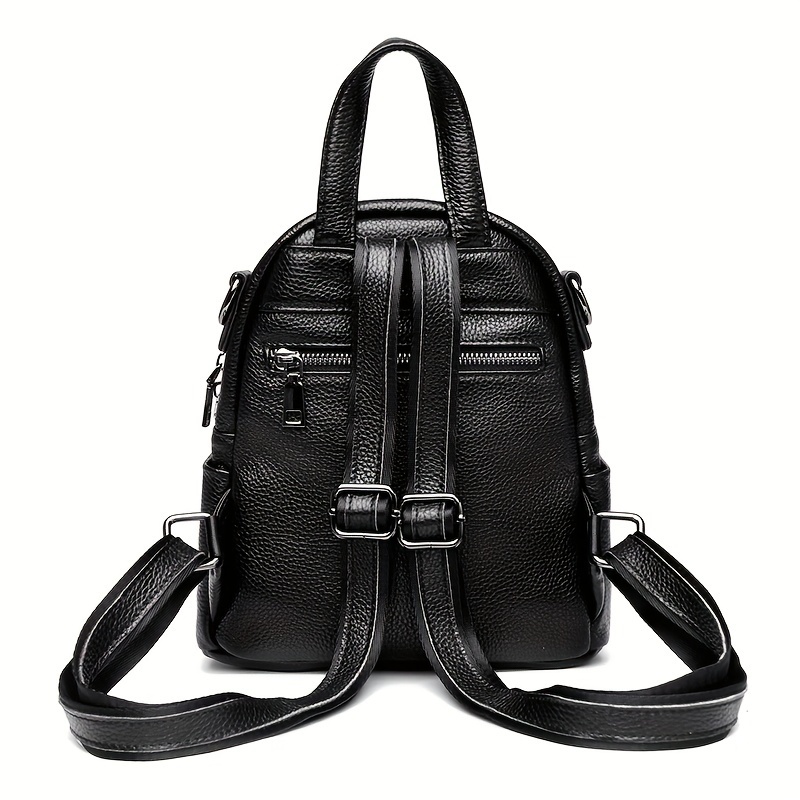 Genuine leather mini discount backpack