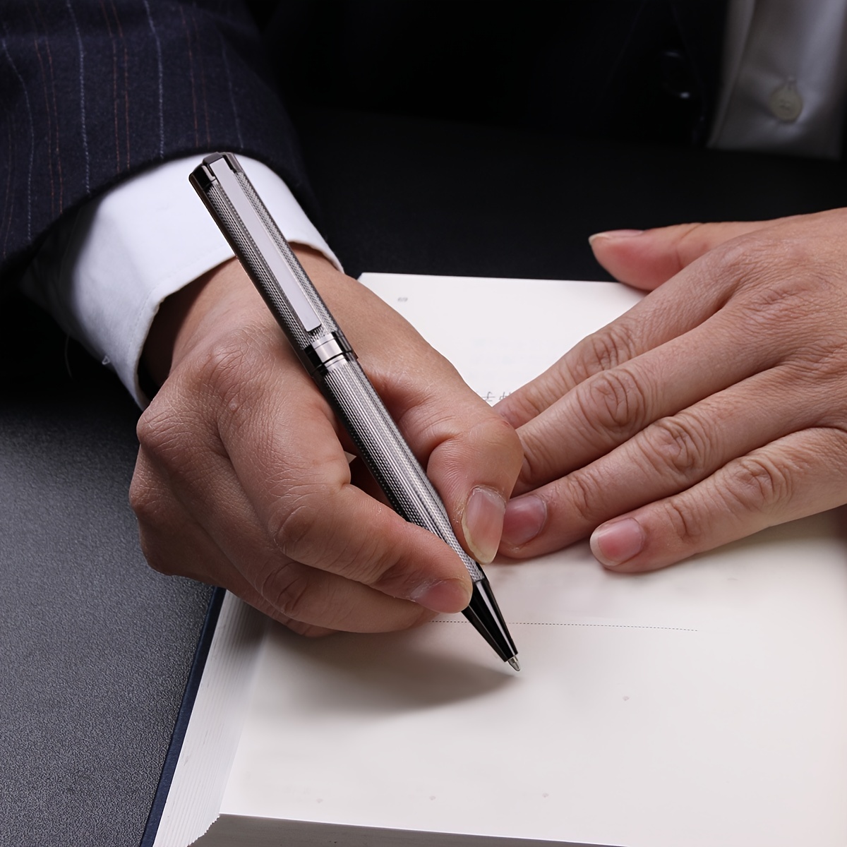 Stylish Metal Ballpoint Pen with 1.0mm Ink Refill