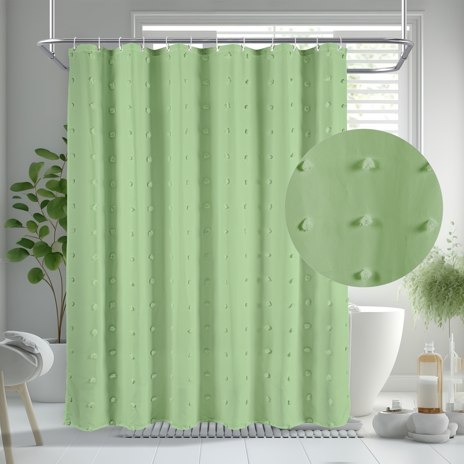 Black Shower Curtain - Temu