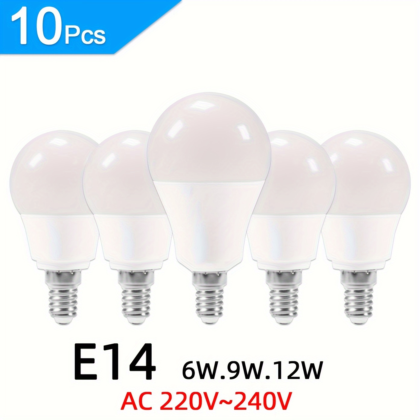 Ampoules Led E14 Blanc Froid, 12W (Équivalent Halogène 100W ) Ampoule Culot  Edison à vis E14 6000K