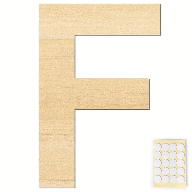 20 Double sided Stickers Wooden Letters Big Wooden Letter - Temu Italy