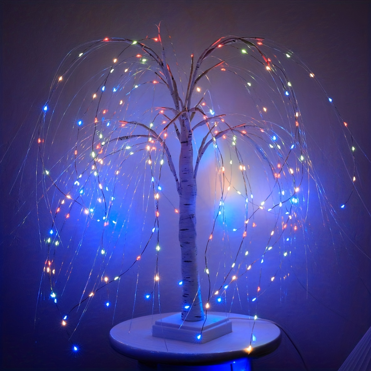 1pc 50cm USB Weidenbaum Lampe, Festliche Dekoration Illusion Kupferdraht  Dekorative Lampe, LED Weihnachten Dekorative Atmosphäre Lampe - Temu Germany