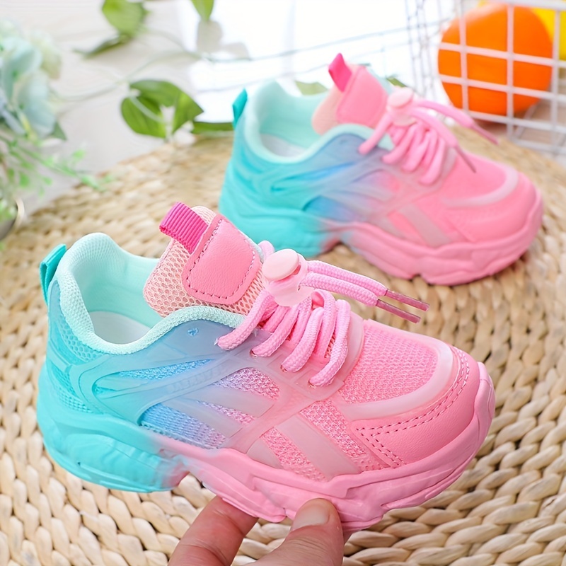Trendy Cool Mixed Color Low Top Sneakers Girls Breathable - Temu