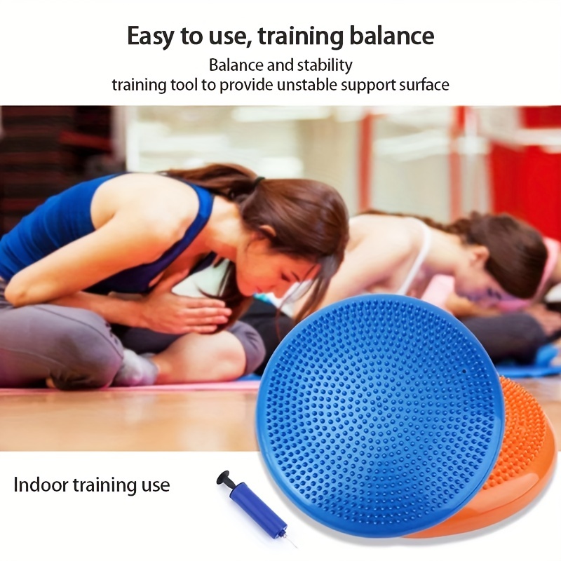 Round Yoga Balance Mat Non slip Inflatable Cushion Household - Temu Canada