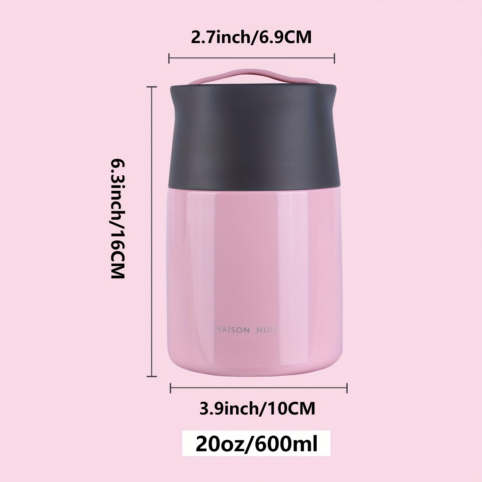 20oz/600ml Stainless Steel Vacuum Insulated Lunch Container - Leakproof,  Thermal, and Perfect for Kids and Adults!