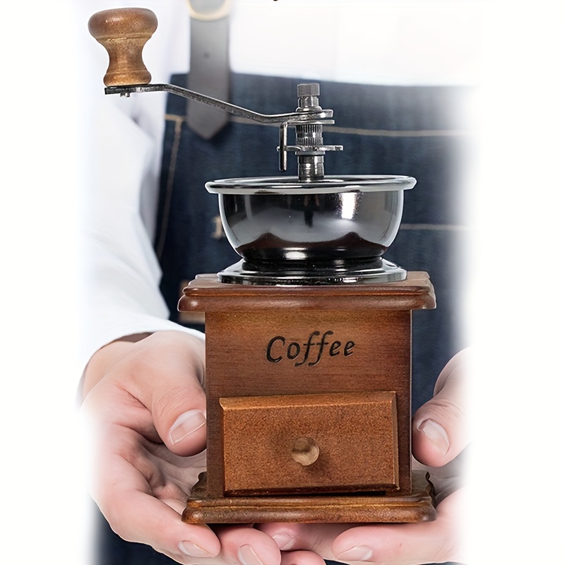 Manual Coffee Bean Grinder Hand Vintage Ferris Wheel Hand Crank Coffee  Maker Household Mill Small Coffee Machine Kitchen Tool