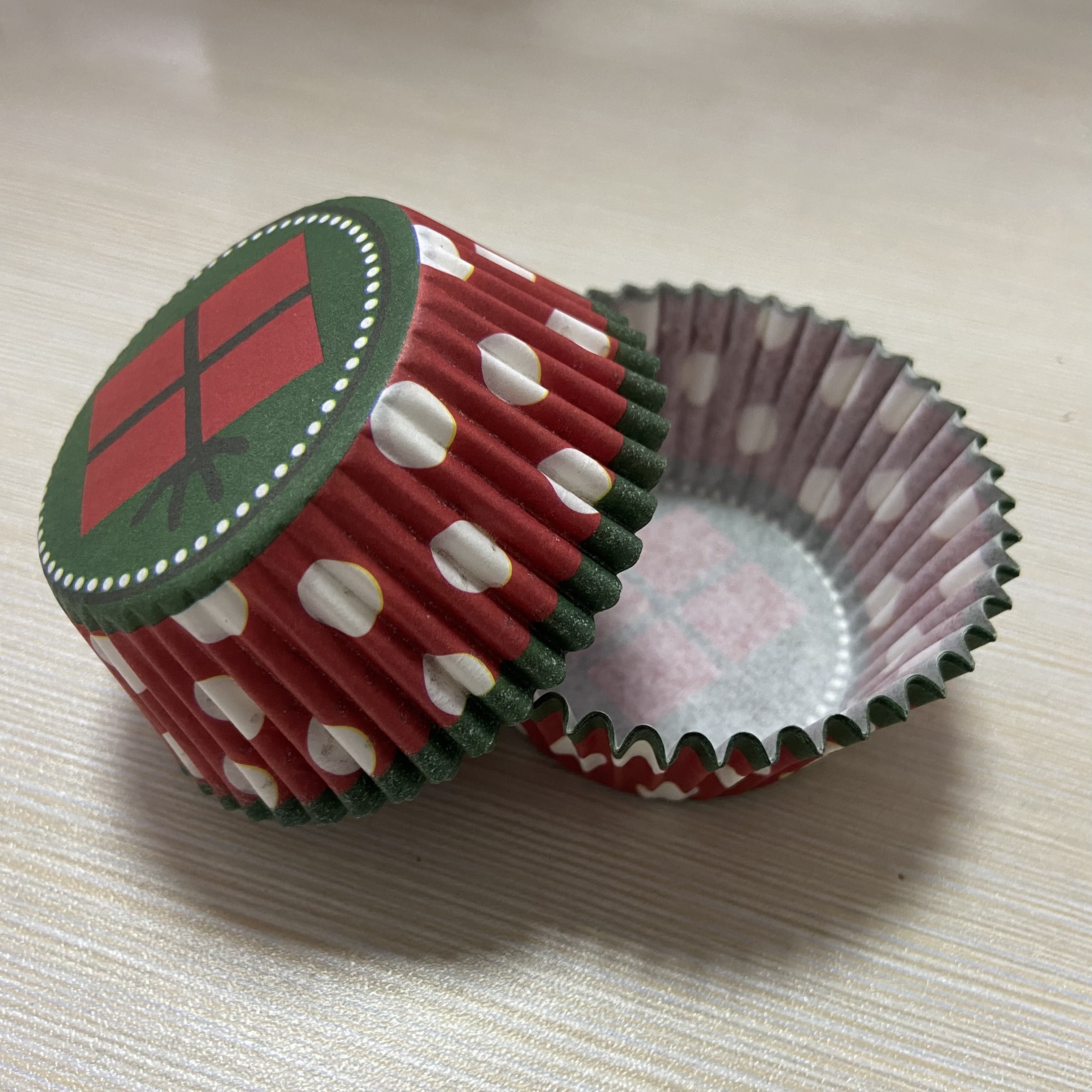 Mini Christmas Cupcake Liners