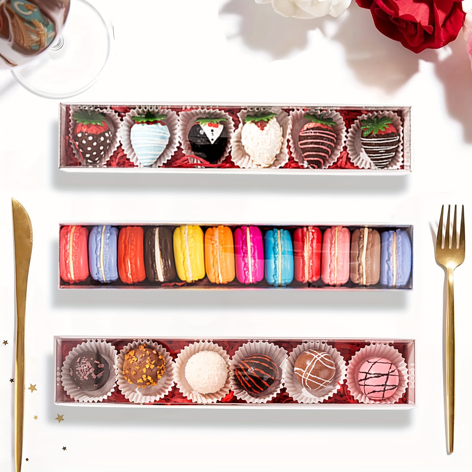 Chocolate Covered Strawberries Boxes For 6