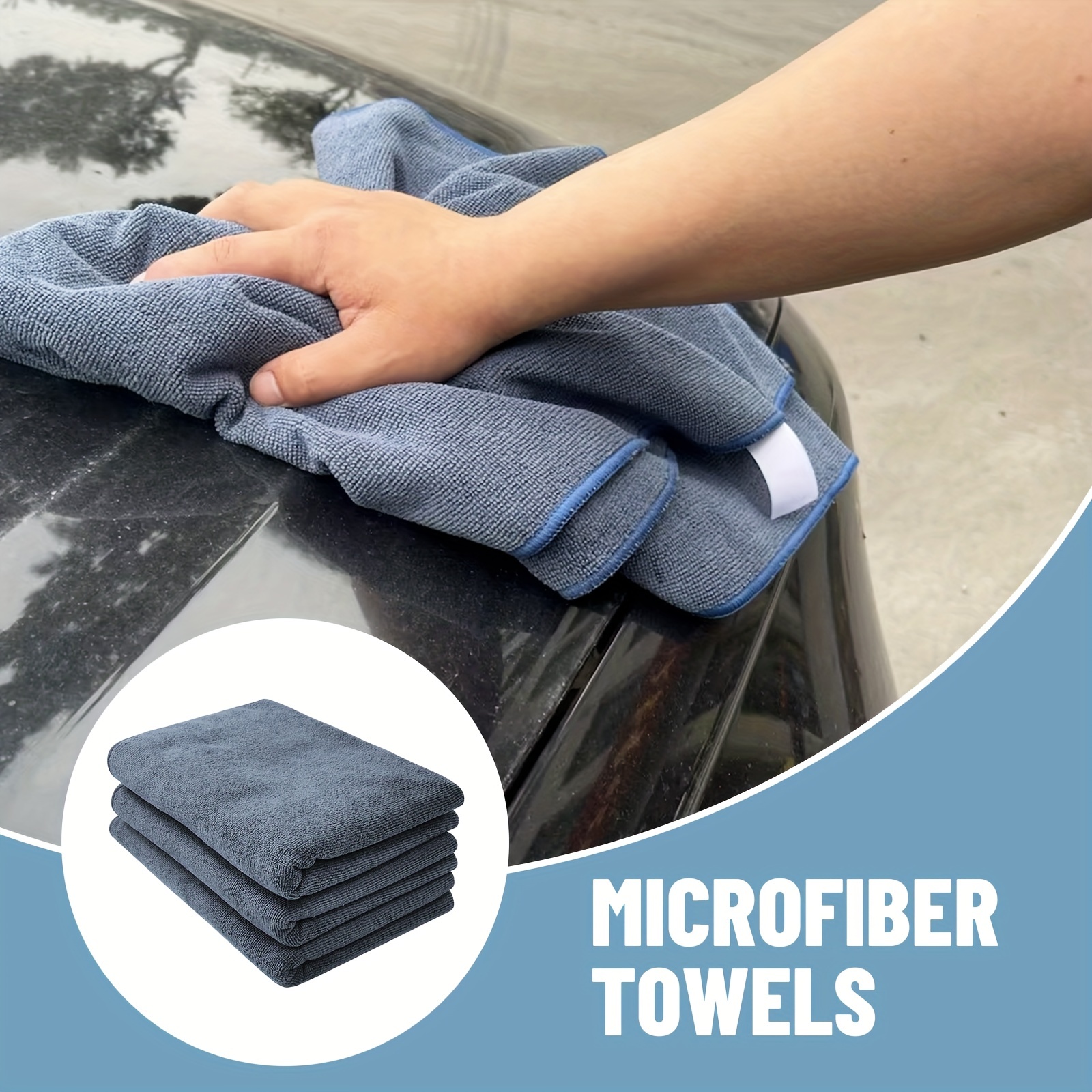 Large Microfiber Cleaning Cloth Wash Towel Drying Rag Car
