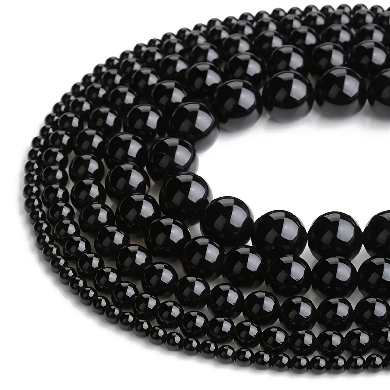 Natural Stone Beads Cylinder Black Hematite Beads Barrel - Temu